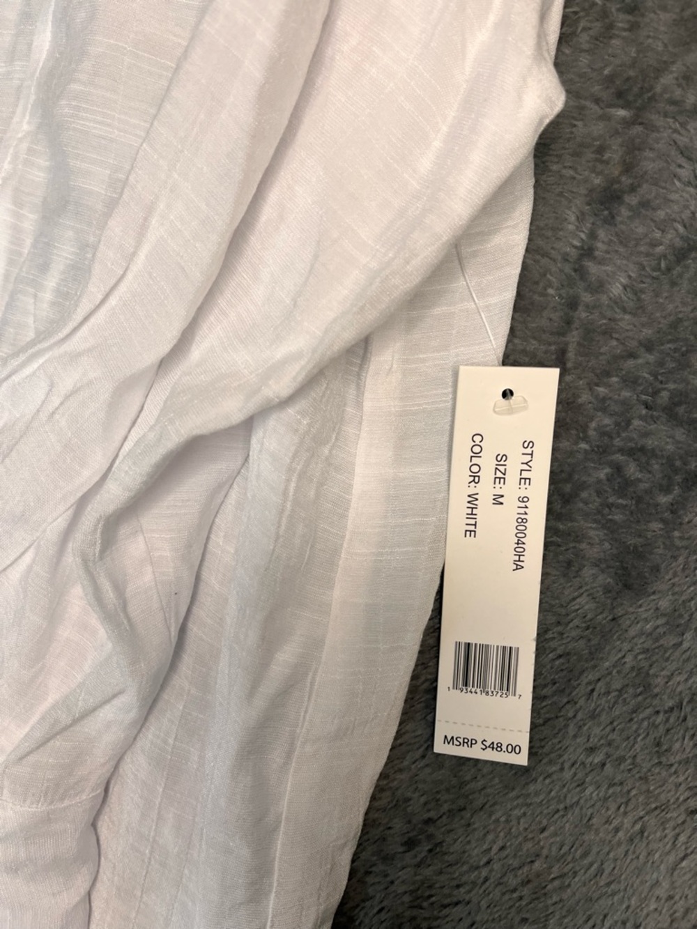 Counterparts White Lightweight Embroidered Top - Picture 14 of 14